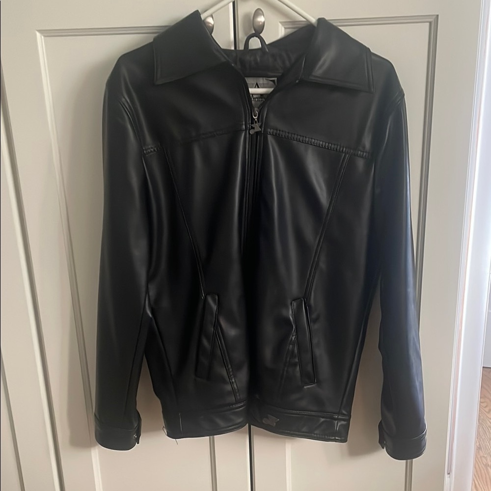 a collezioni men’s Italian leather jacket
